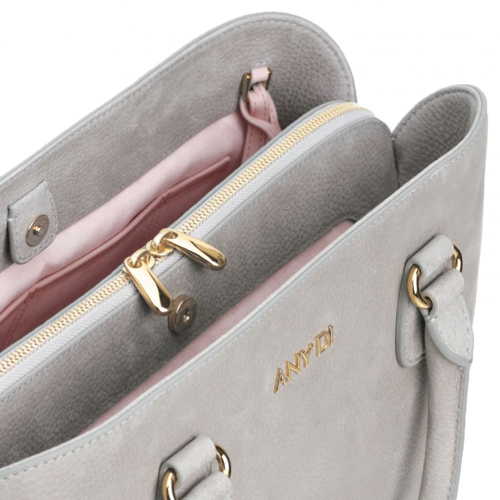 ANY-DI  - BAG M  - Light Grey Nubuck