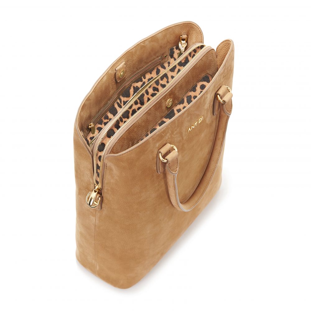 ANY-DI  - BAG L  - Light Brown Leo